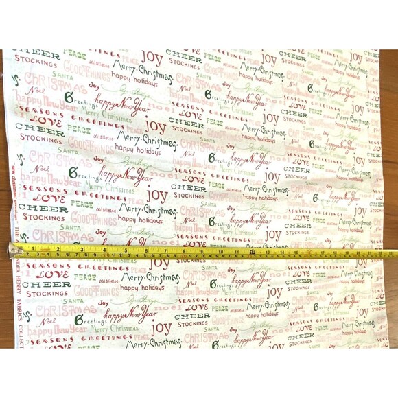 VTG - 2009 - Sew Christmas! Greetings - Alexander Henry - THIS IS A 2 YARD PIECE - Picture 5 of 9